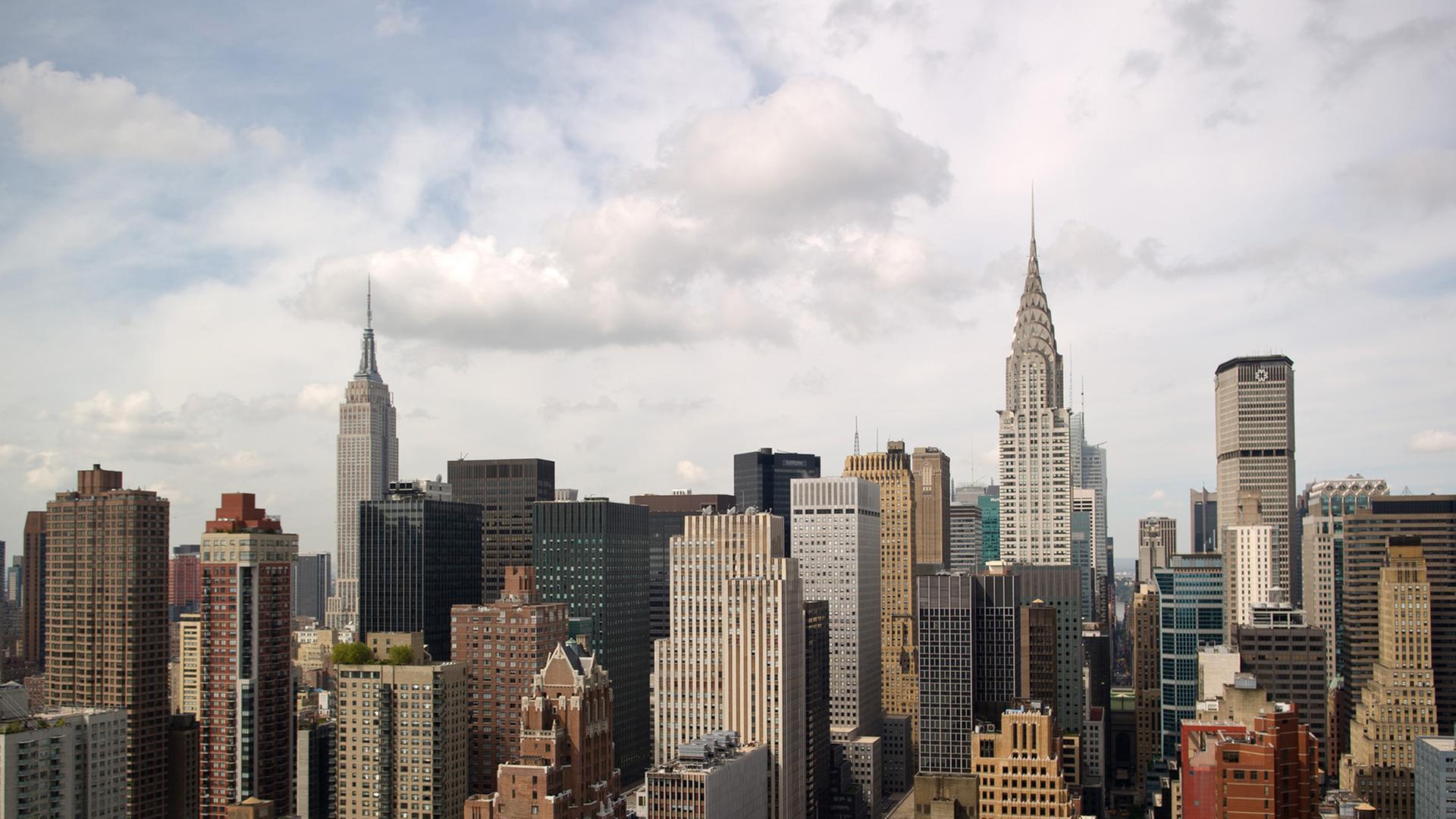 Blick auf den New Yorker Stadtteil Manhatten