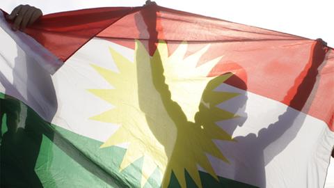 Die Flagge der Kurden