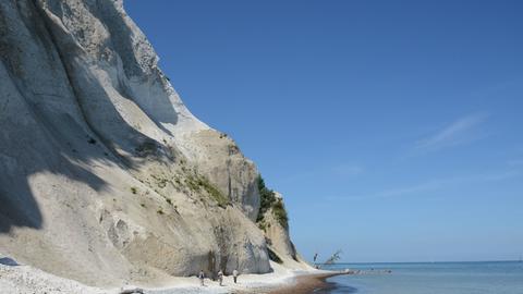 Blick auf den Strand von Moen, Dänemark