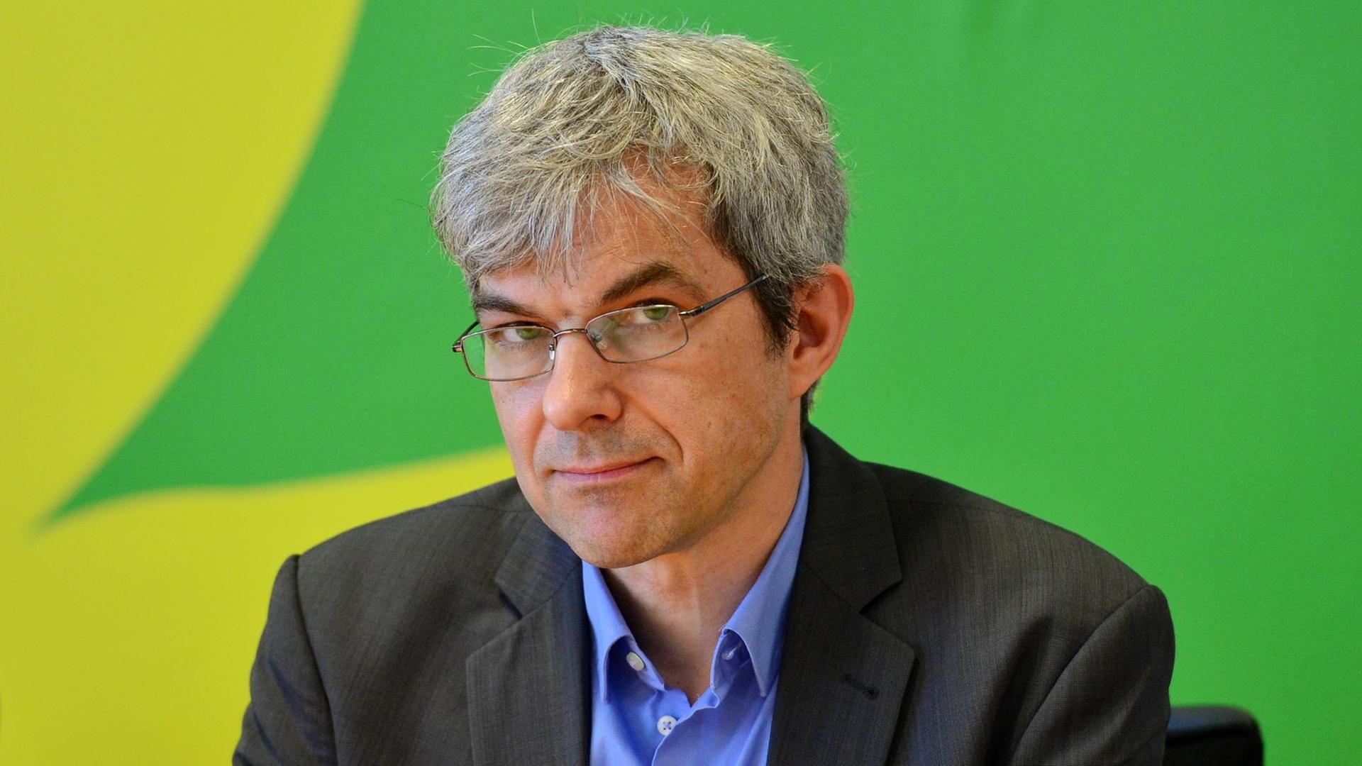 Der Fraktionsvorsitzende von Bündnis90/Grünen in Sachsen, Volkmar Zschocke.