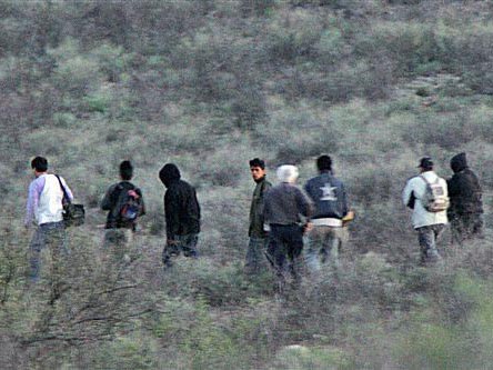 Flüchtlinge an der Grenze von Mexiko zu den Vereinigten Staaten
