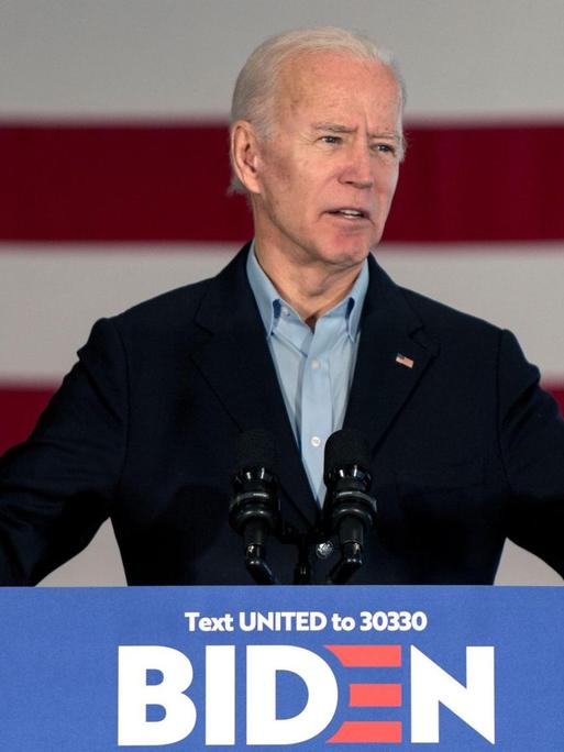 Der US-Demokrat Joe Biden auf einer Wahlkampfveranstaltung am 6. Dezember in Iowa.