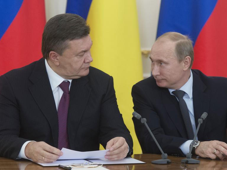 Der ukrainische Präsident Vktor Janukowitsch und sein russischer Amtskolleg Wladimir Putin