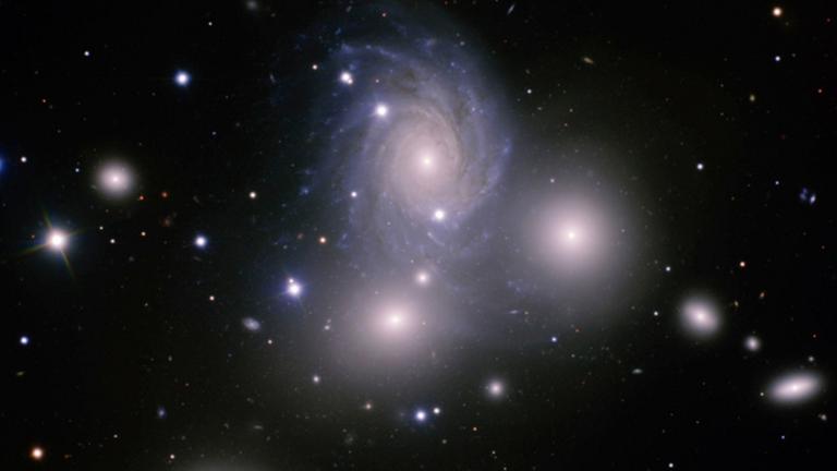 Die markante Galaxiengruppe in der Andromeda