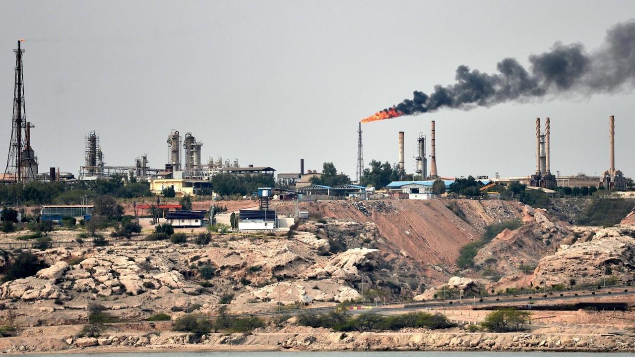 Der Port of Kharg Island Oil Terminal am persischen Golf