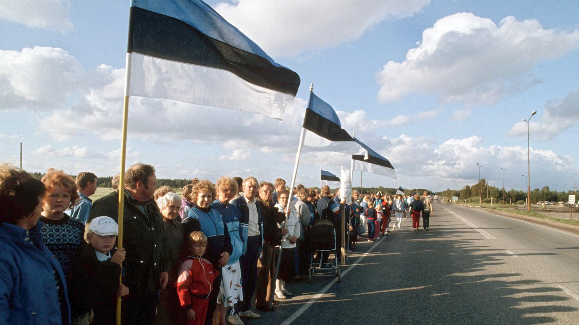 23. August 1989 - Menschenkette durch die drei baltischen Republiken Lettland, Litauen und Estland