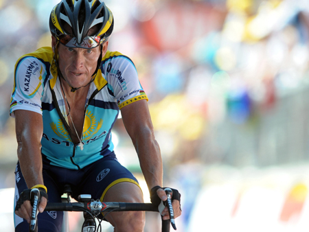 Lance Armstrong bei der Tour de France im Juli 2009