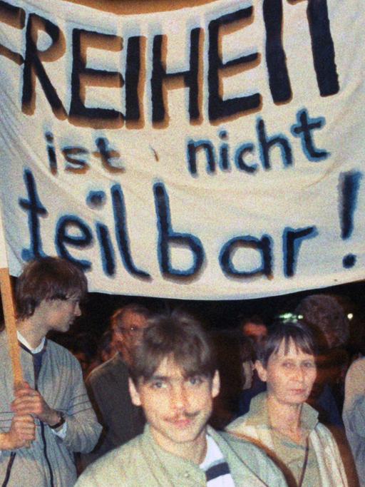 Montagsdemonstration im Leipzig, 17.10.1989