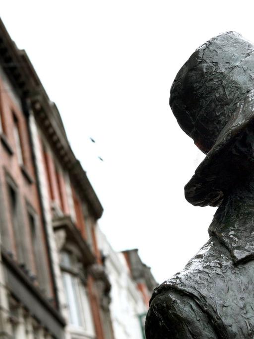 James Joyce Statue in der Earl Street North in Dublin
