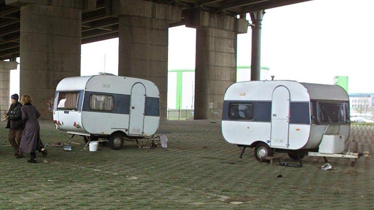 Wohnwagen für Prostituierte in Rotterdam