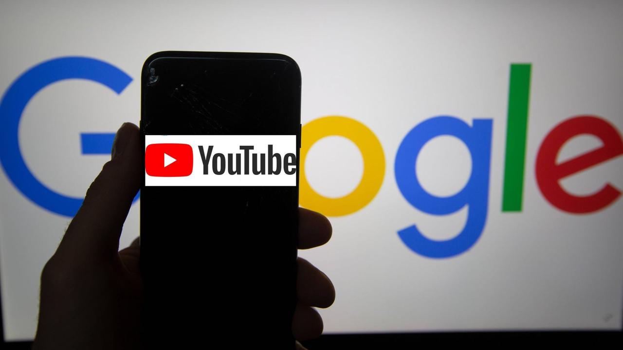 Logo der Internetfirmen Google und Youtube