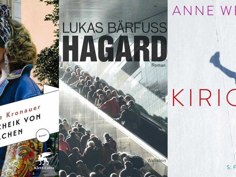 Drei der für den Leipziger Buchpreis nominierten Romane.