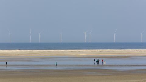 Offshore Windanlage Riffgat des Betreibers EWE vor Borkum.