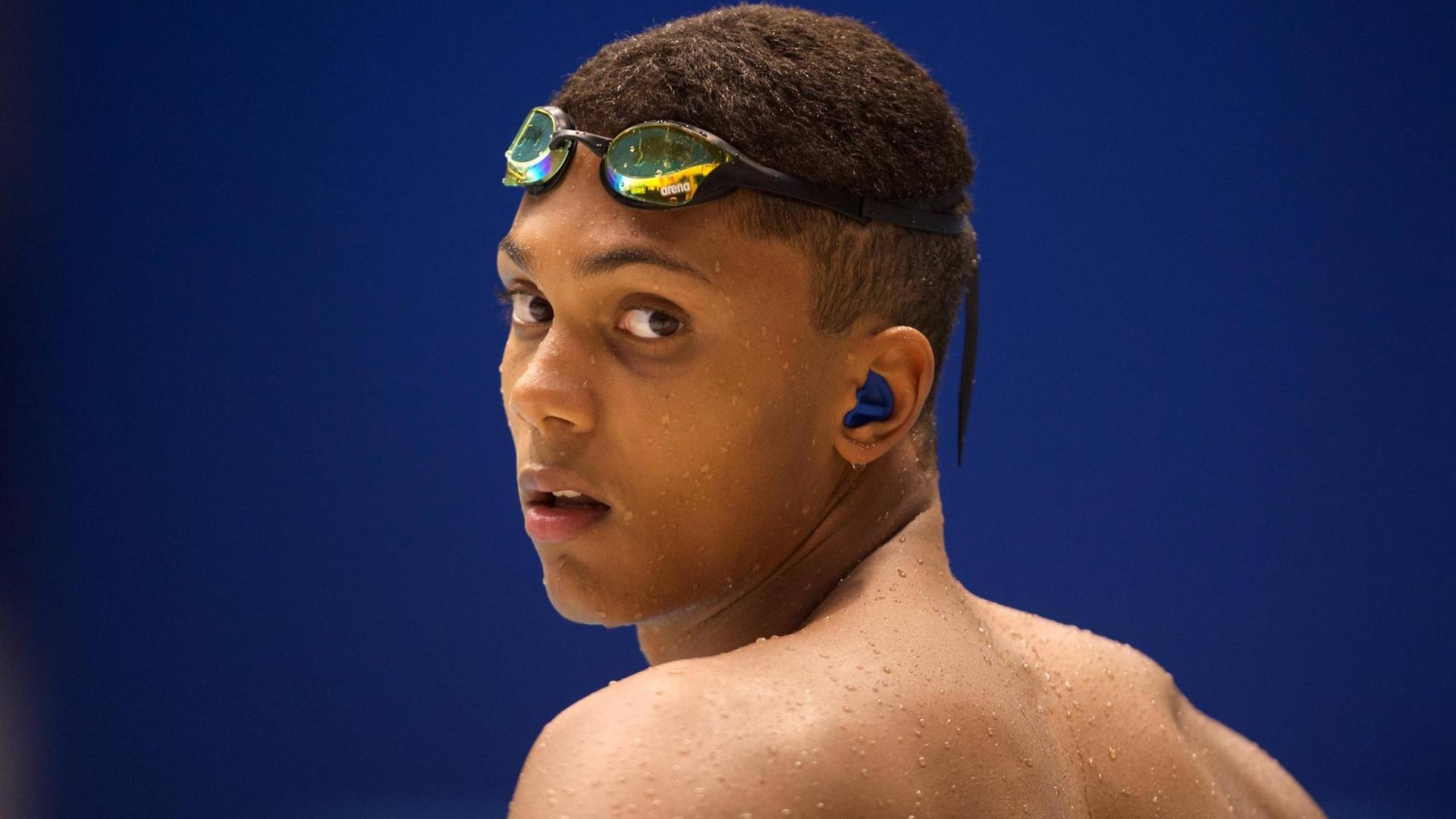 Melvin Imoudu, deutscher Meister im Brustschwimmen