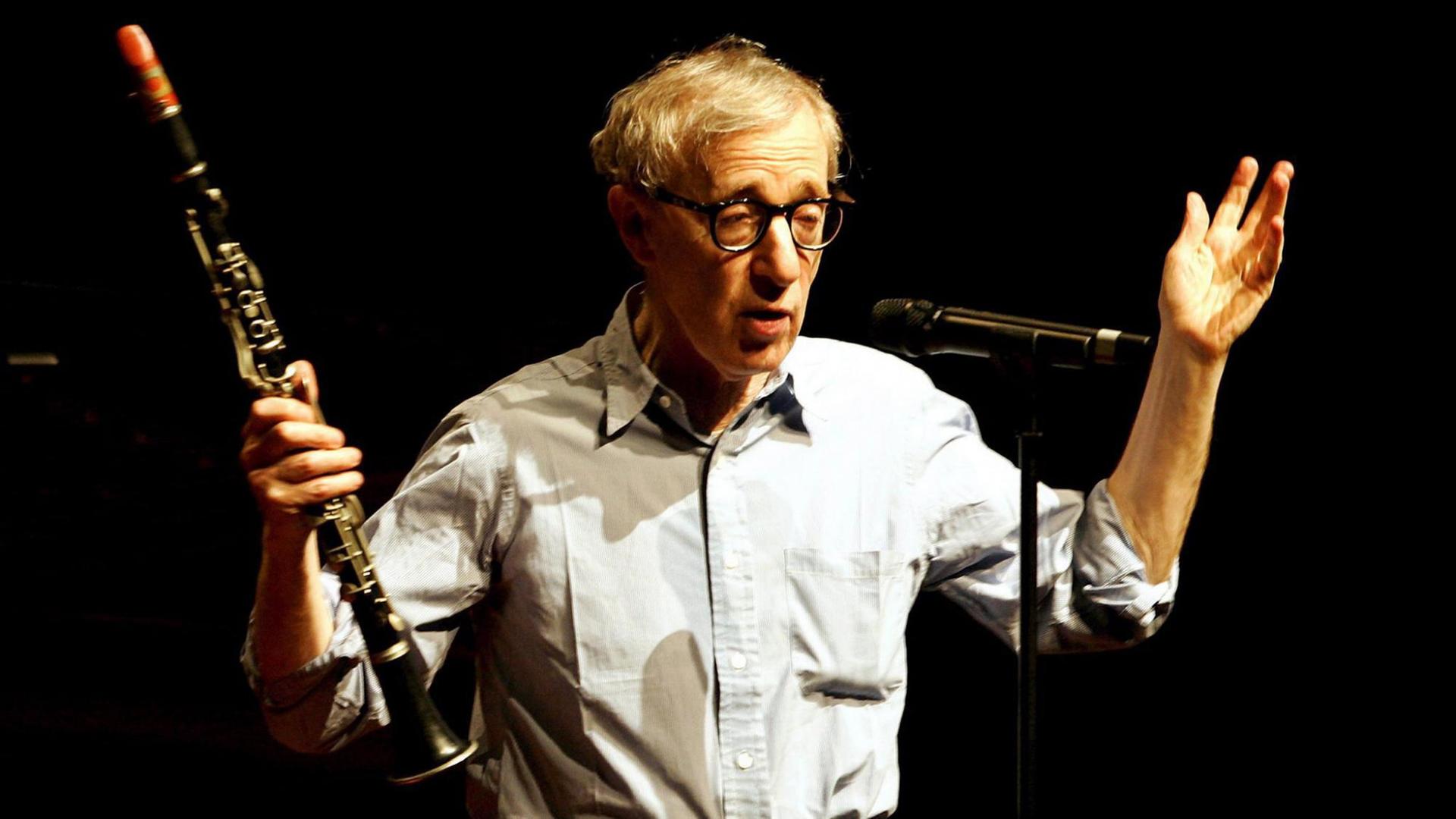 Woody Allen mit Klarinette 