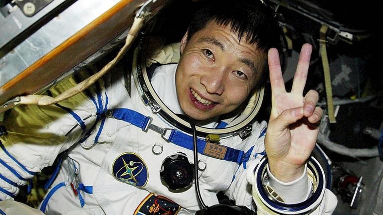 Chinas erster Taikonaut Yang Liwei startete vor 15 Jahren zu einem knapp eintägigen Raumflug (CNSA)