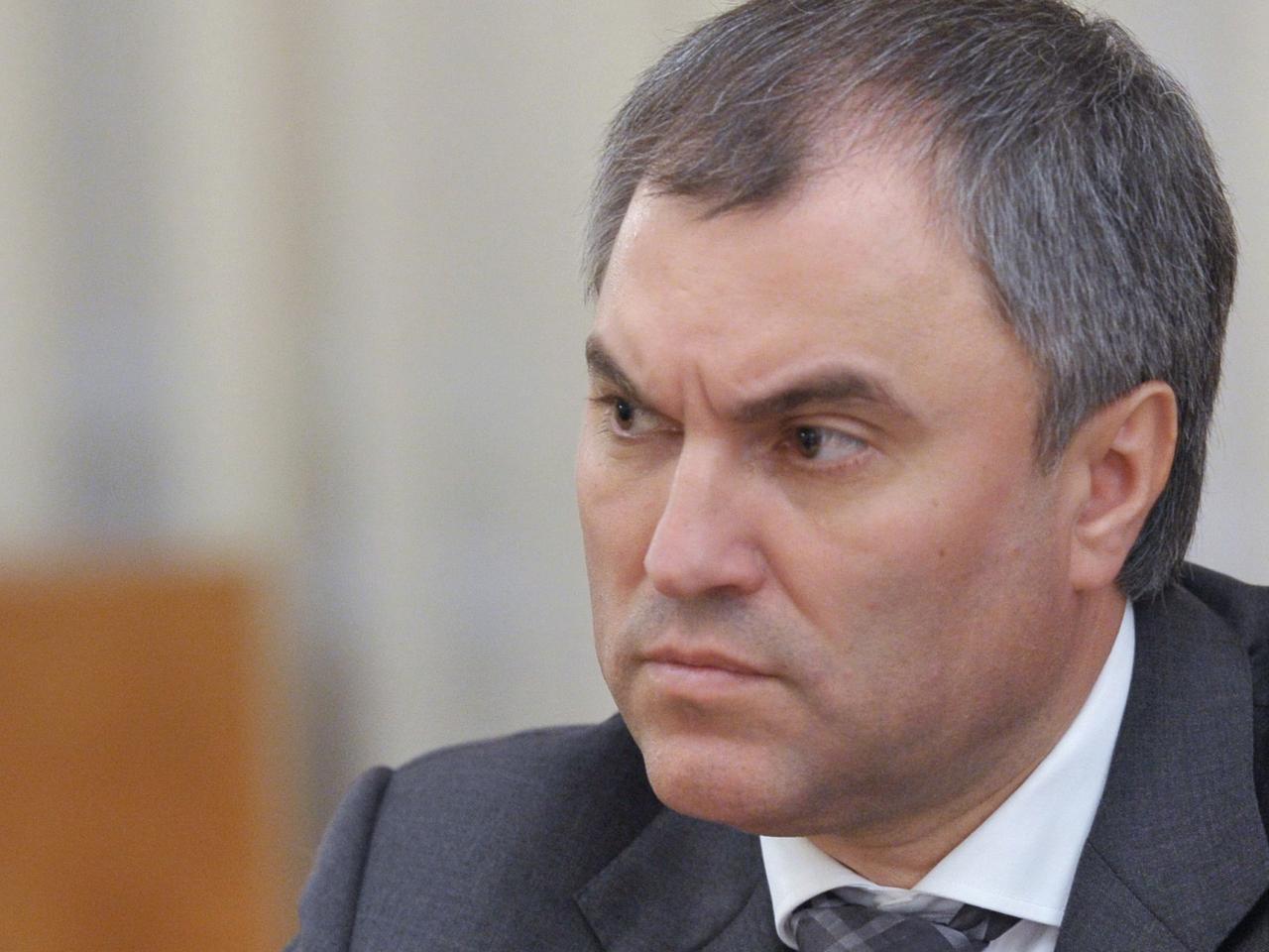 Der stellvertretende Leiter der Präsidialverwaltung in Russland, Wjatscheslaw Wolodin
