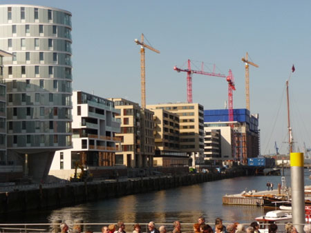 Die "HafenCity" in Hamburg