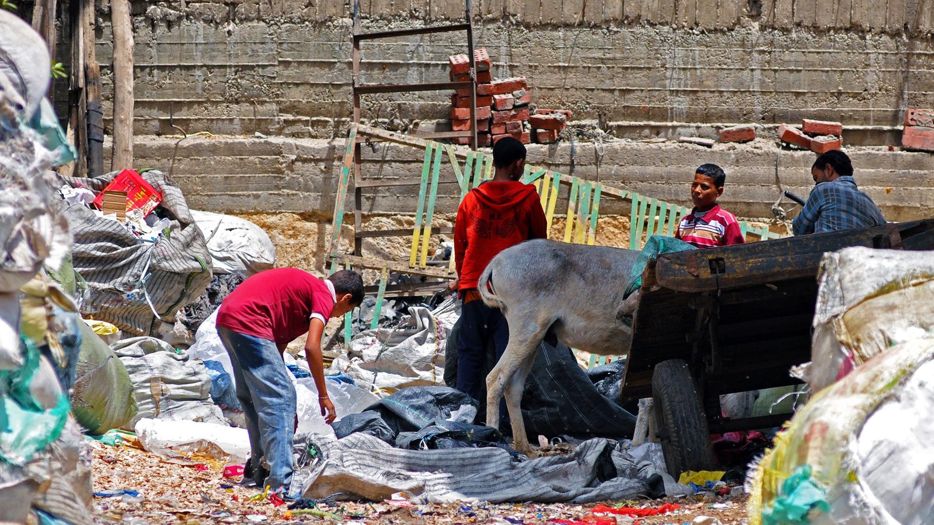 Müllsammler in Kairo