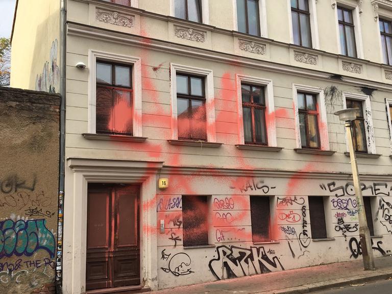 Das Hausprojekt der Identitären Bewegung in Halle an der Saale.