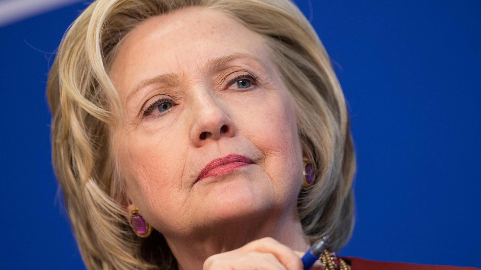 Hillary Clinton während ihrer Teilnahme bei einer Diskussionsveranstaltung im März 2015