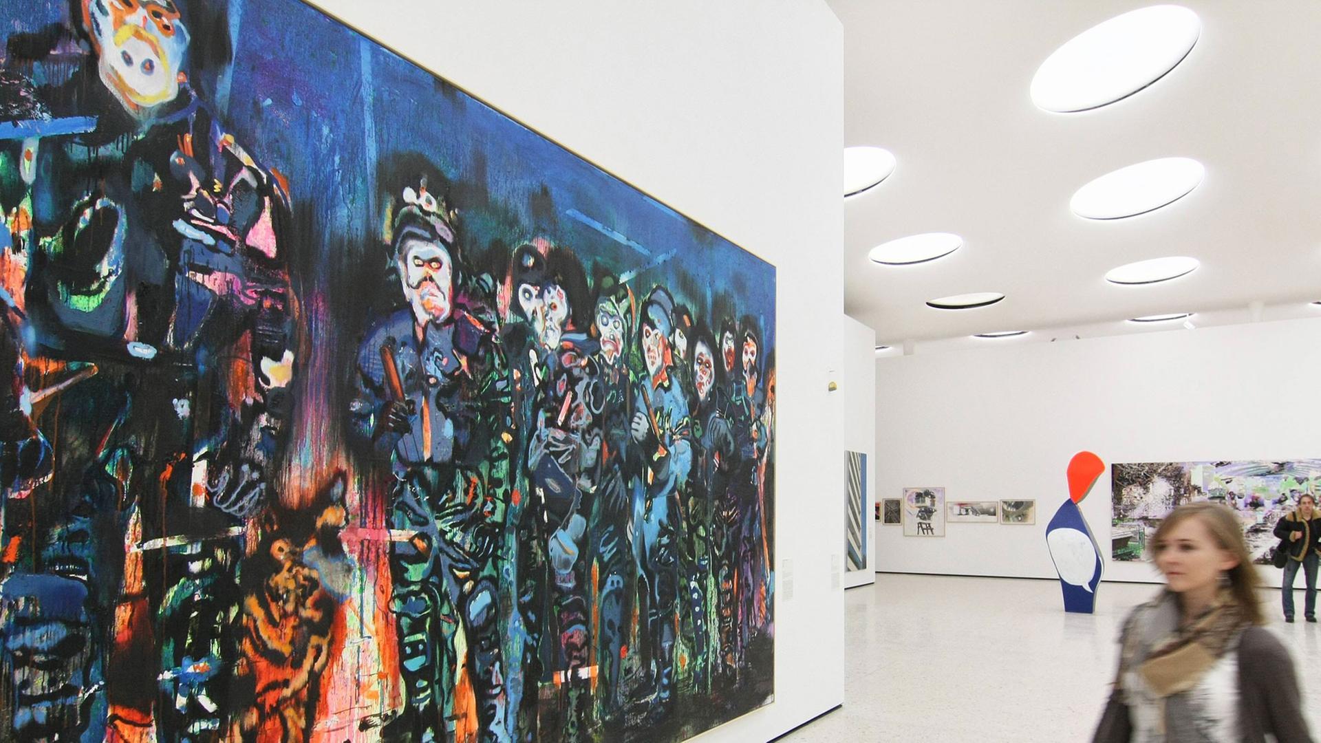 "Horde" von Daniel Richter im Frankfurter Städel Museum