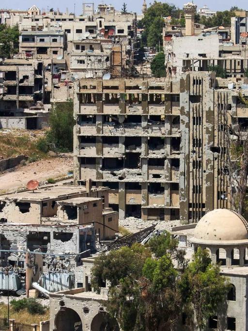 Die zerstörte Stadt Daraa in Süd-Syrien.