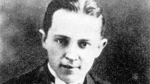 Der Jazzmusiker Bix Beiderbecke - undadierte Aufnahme.