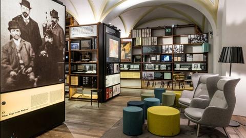Innenansicht des Literaturmuseum Grillparzerhaus in Wien
