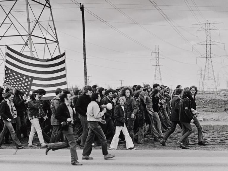 Demonstration gegen den Vietnamkrieg, Detroit 1970.
