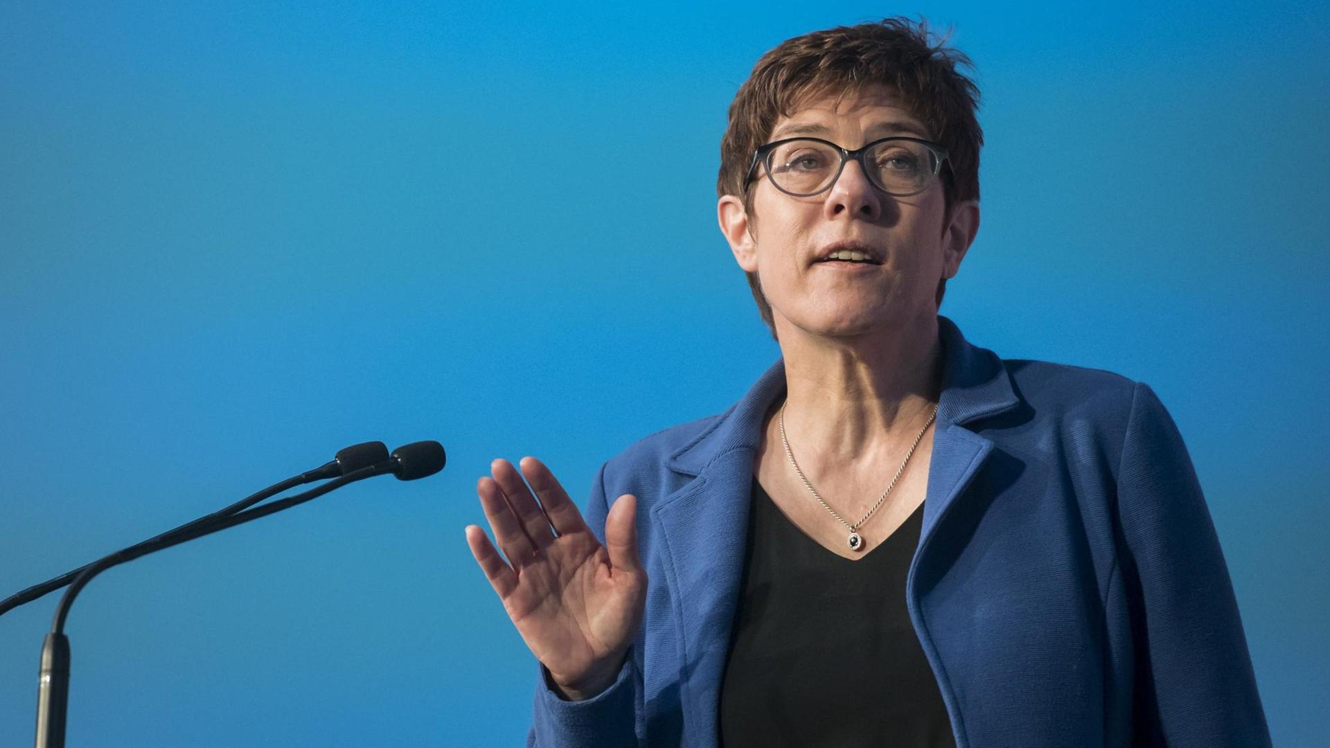 Die CDU-Vorsitzende Annegret Kramp-Karrenbauer