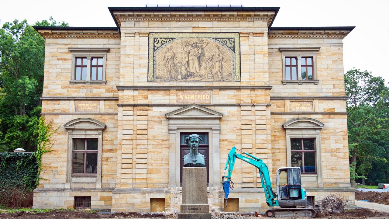 Das Haus Wahnfried, Wohnhaus von Richard Wagner, in Bayreuth