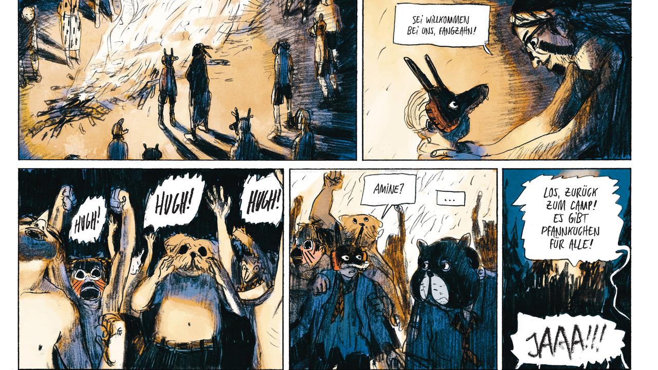 Ausschnitt aus der Graphic Novel "Totem" von Nicolas Wouters & Mikael Ross