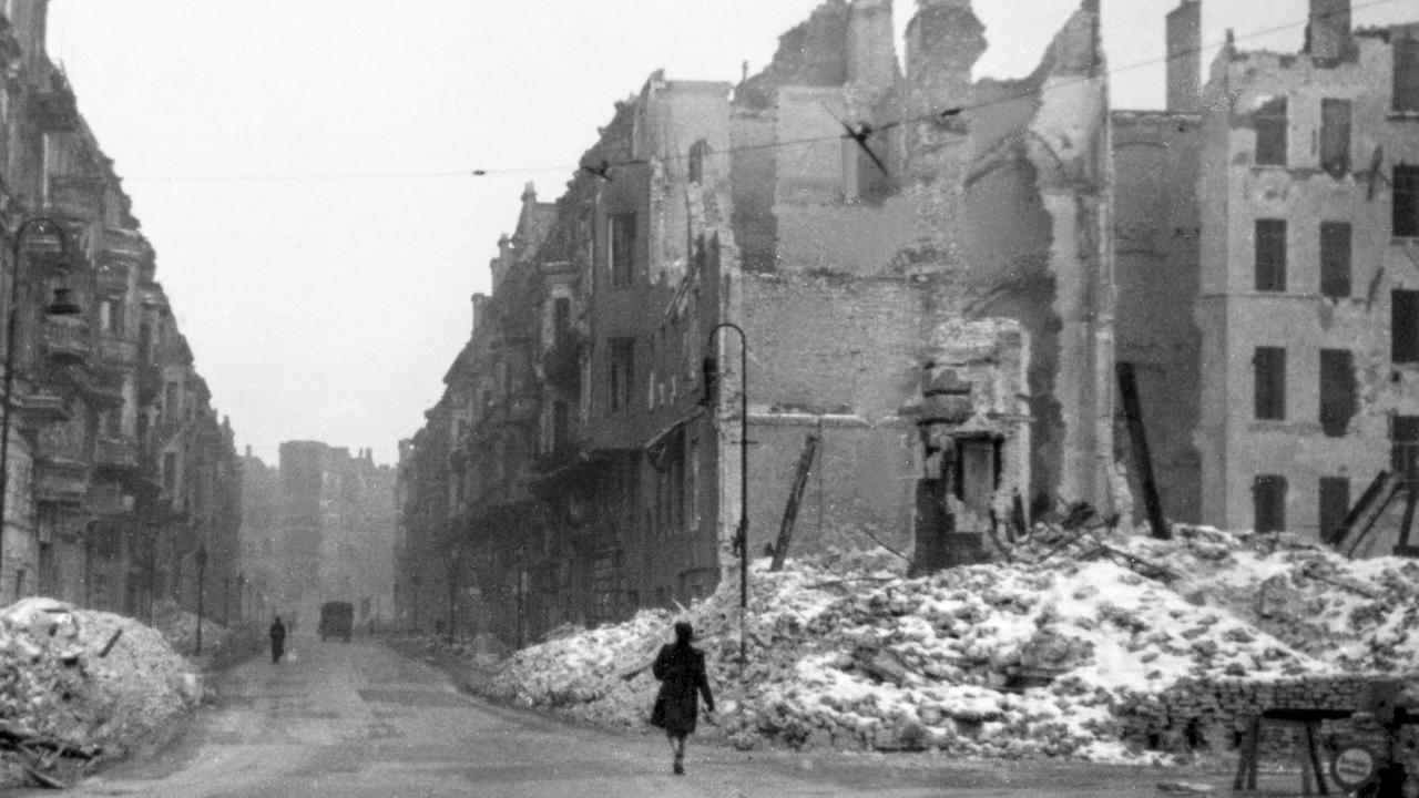 Das kriegszerstörte Berlin im Jahr 1945