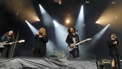 Die Black-Metal-Band Zeal & Ardor bei einem Auftritt