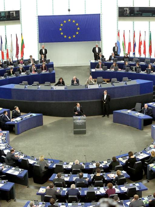 Der Plenarsaal im Europaparlament