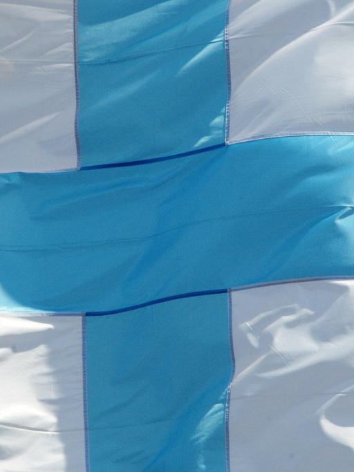 Eine Finnland-Flagge