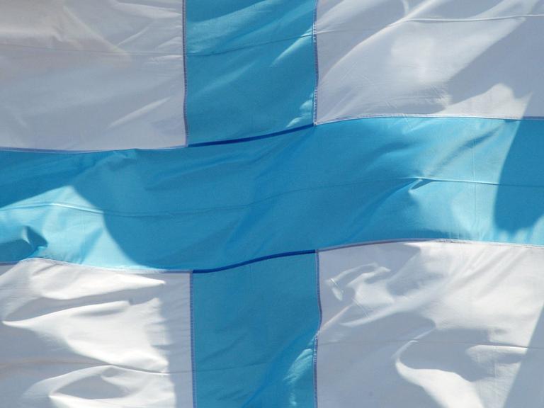 Eine Finnland-Flagge
