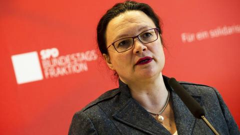 SPD-Vorsitzende Andrea Nahles