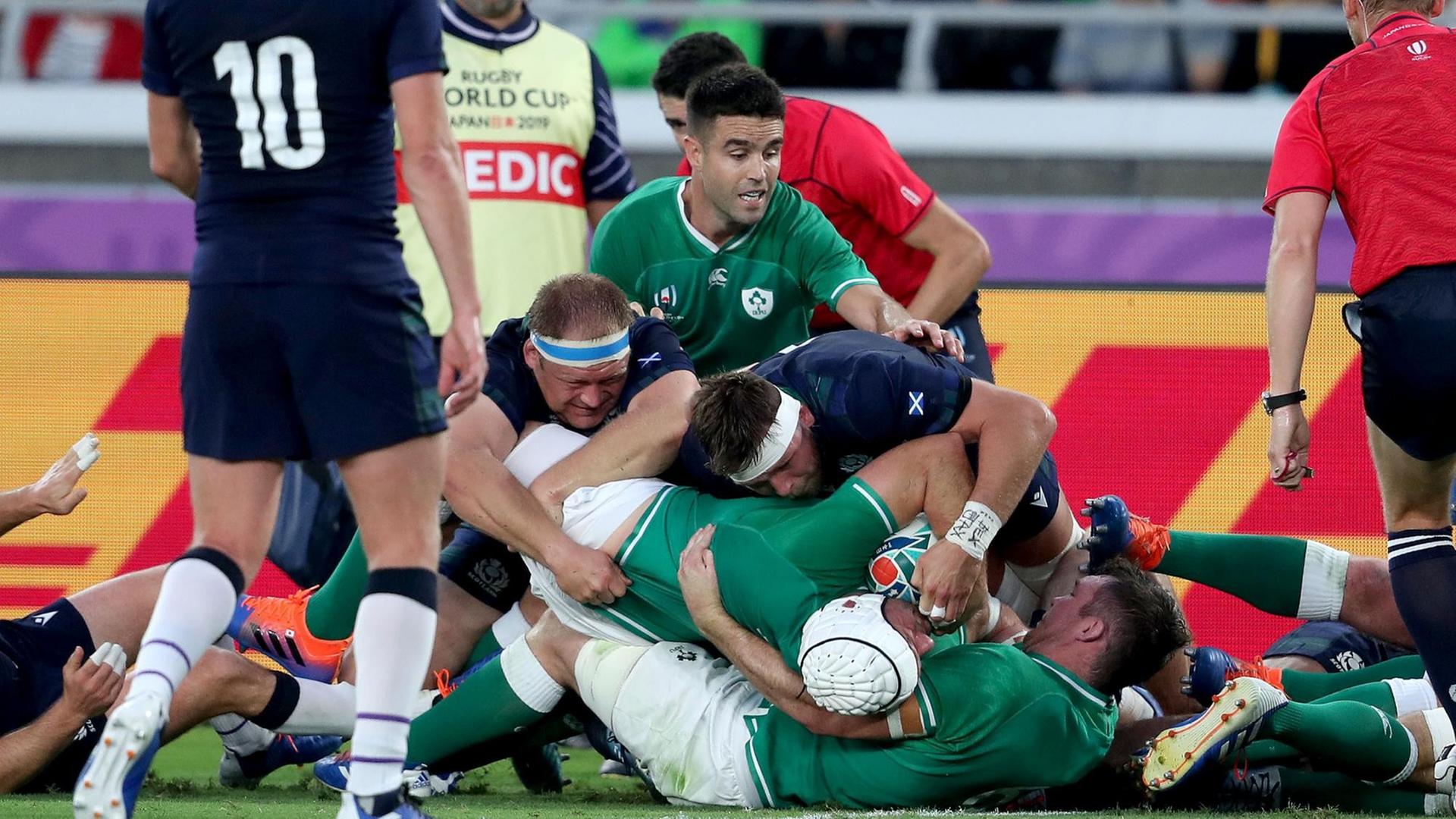 Rugby-WM: Irland punktet gegen Schottland