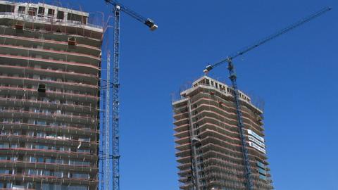 Hochhäuser im Bau in Barcelona, Gebäude