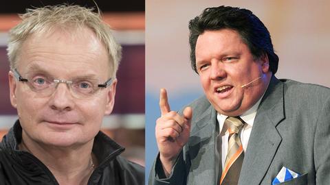 Die Kabarettisten Uwe Steimle und Helmut Schleich (v.l.)