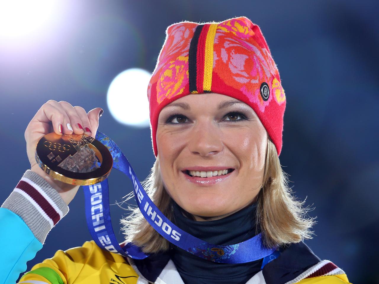 Höfl-Riesch mit Gold in Sotschi