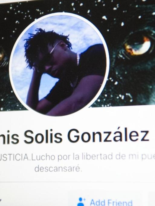 Facebook-Profil des kubanischen Rappers Denis Solís.