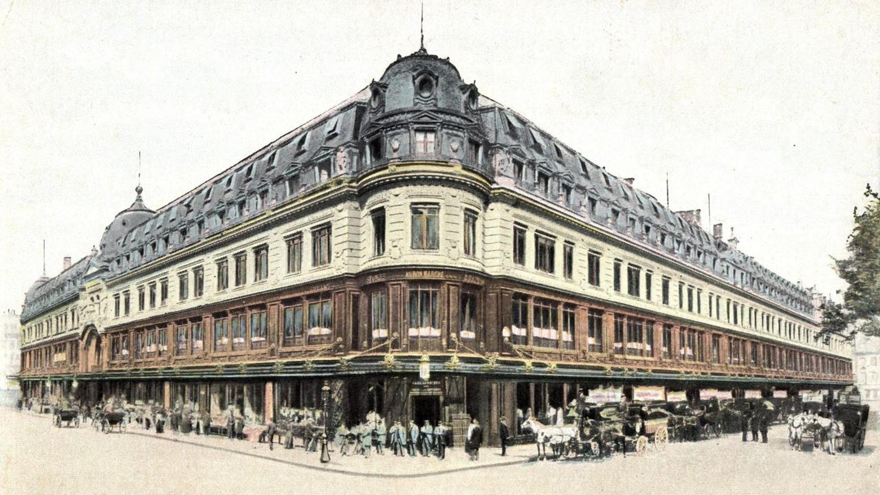 Das vom Eifelturm-Erbauer Gustave Eiffel mitentworfene Kaufhaus Au Bon Marché in Paris.