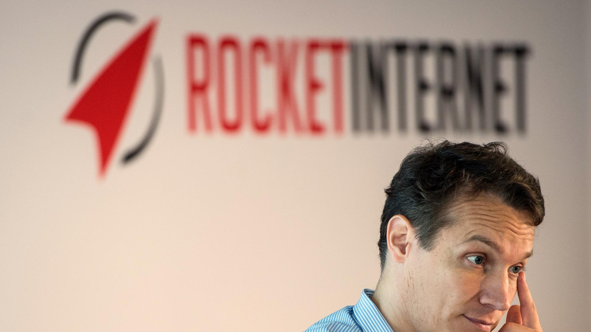 Rocket Internet-Vorstand Oliver Samwer bei der Vorstellung der Börsen-Pläne in Frankfurt am Main.