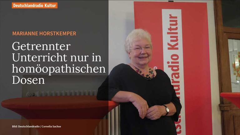 Marianne Horstkemper war Professorin für Allgemeine Didaktik und Empirische Unterrichtsforschung an der Universität Potsdam und ist seit 2009 im Ruhestand. Sie hat sich viel mit dem Thema Koedukation befasst.