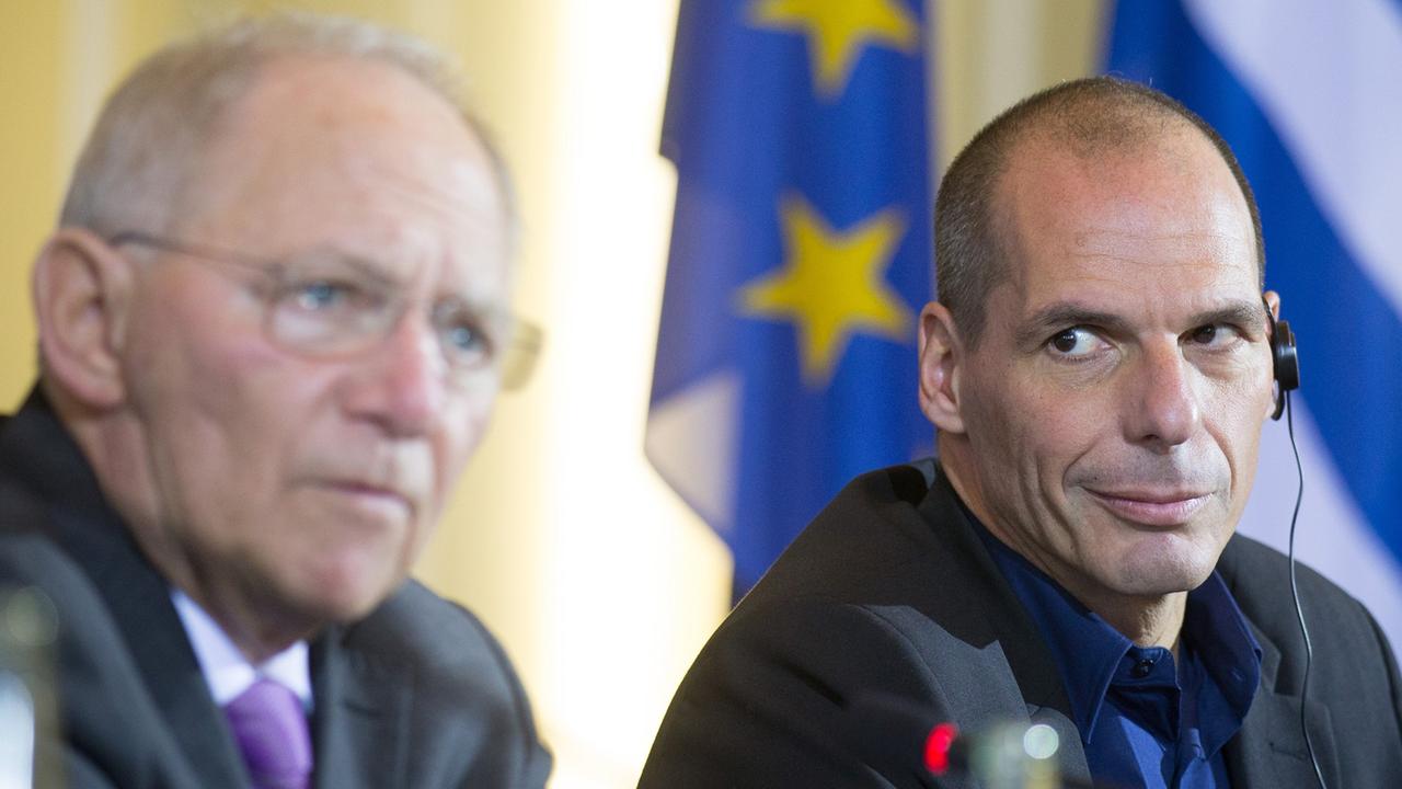 Wolfgang Schäuble und Yanis Varoufakis