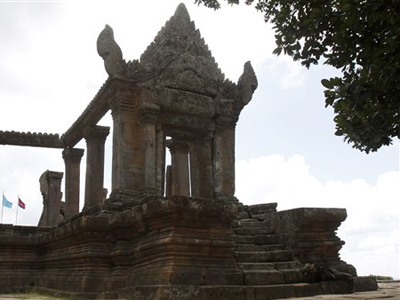 Der Preah Vihear Tempel in Kambodscha Der Preah Vihear Tempel in Kambodscha
