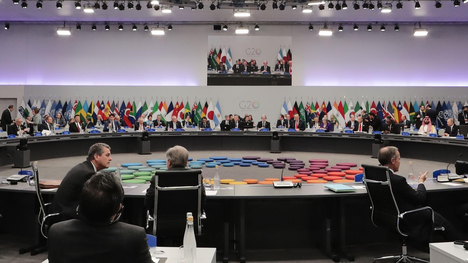 Plenarsaal des G20-Treffens in Argentinien